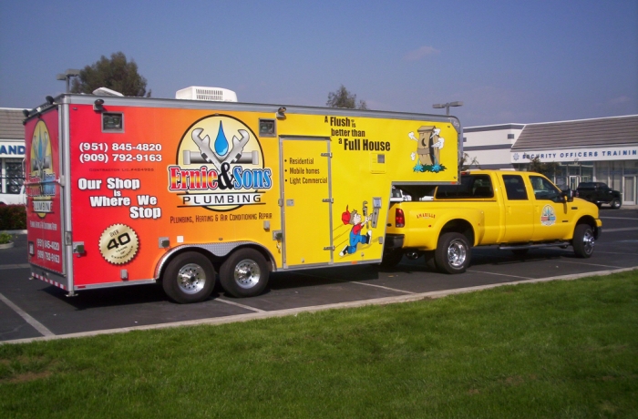 A wrap done on a trailer - Vehicle Wraps in Fontana, Rancho, Jurupa, Riverside and Eastvale