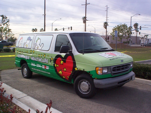 Pic- vehicle wrap: Fontana, Rancho, Jurupa, Riverside and Eastvale